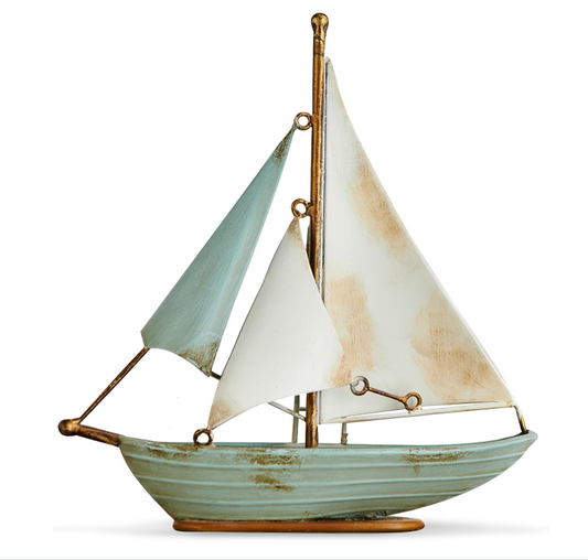 Metal Sailboat Deco