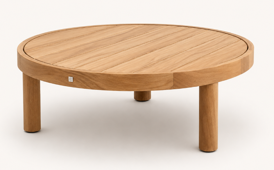 Finn Outdoor Coffee Table Round 80cm Teak