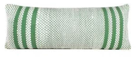 Hand Woven Jade Green Pillow
