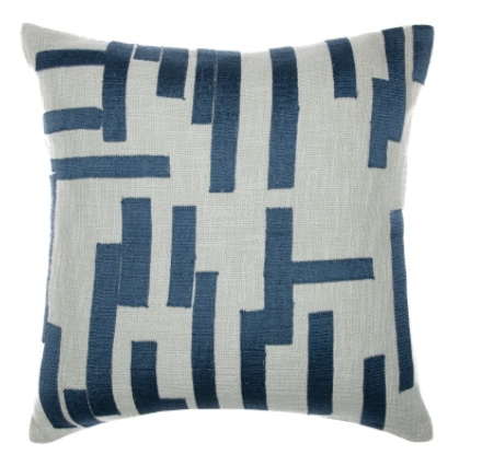 Hand-Woven Abstract Decorative Pillow