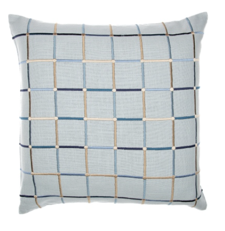 Hand-Woven Checkered Pillow 24"