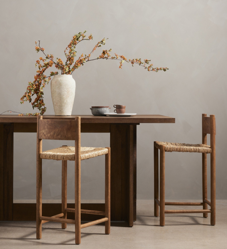 Erie Bar Table Smoked Oak 72"