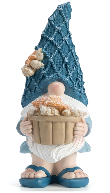 Decorative Beach Gnome Statue