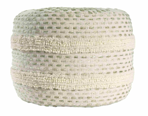 Hand-Made Round Cotton Pouf