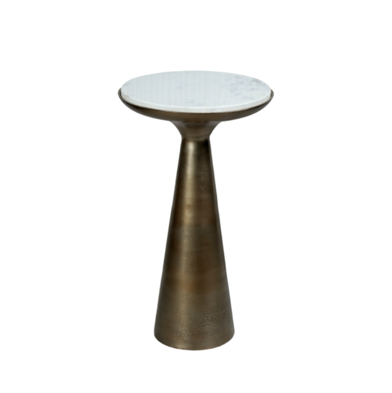 Essy Side Table White Marble