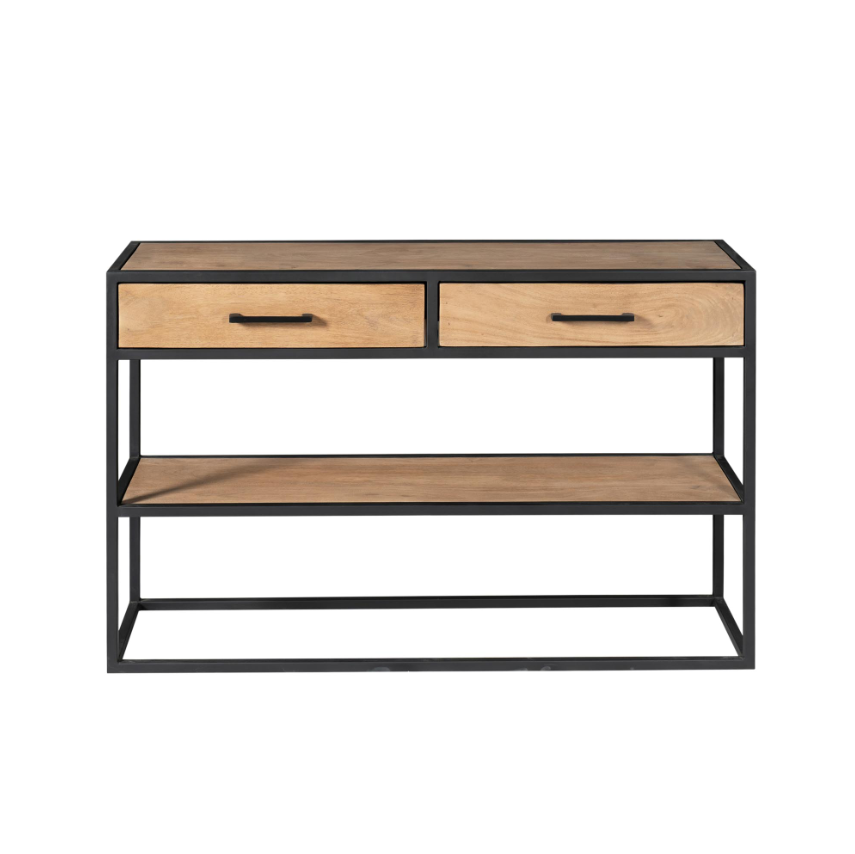 Side table Dakota Natural Mango wood 120 cm