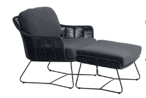 Belmond Outdoor Footstool With Cushion