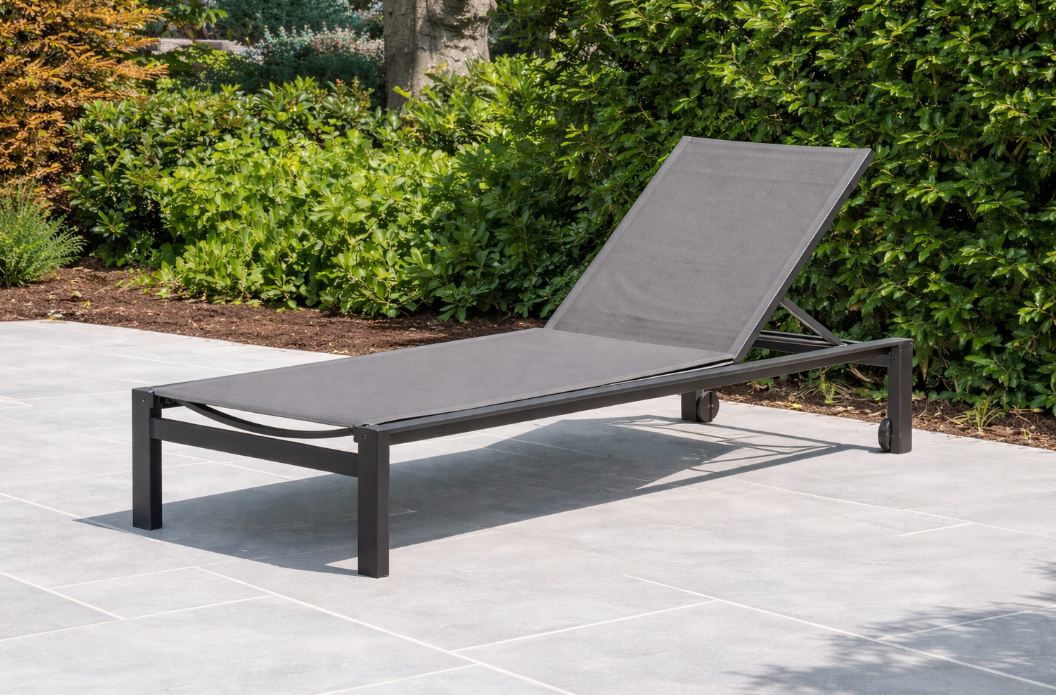Tropic Sunbed With Wheels Anthracite