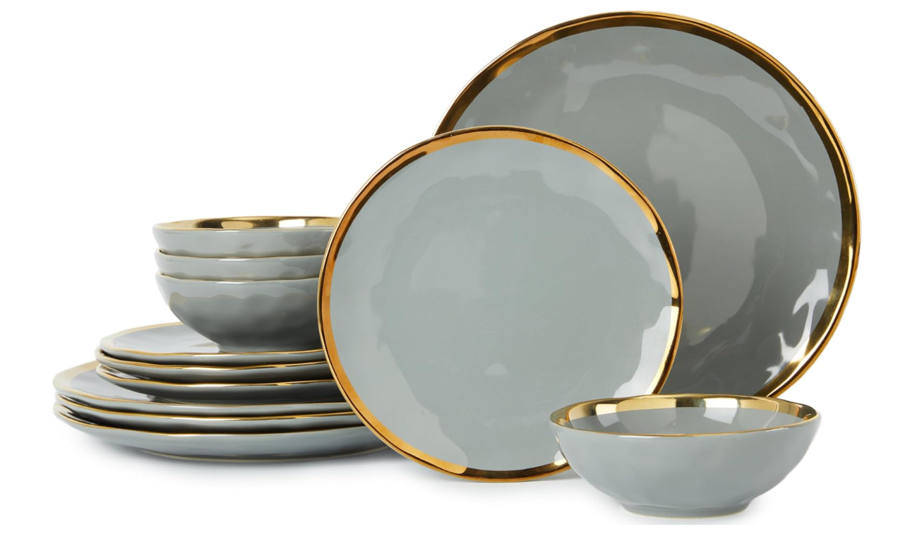 12 Pieces Luxury Porcelain Dinner Set