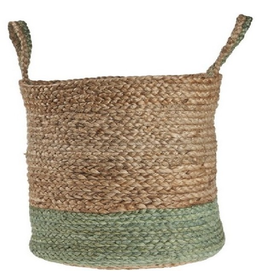 Hand Stitched 100% Jute Basket Multi