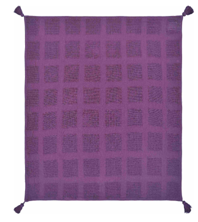 Hand Woven Solid Cotton Throw 50 x 60"