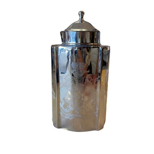 Decorative Silver Jar