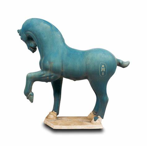 Decorative Horse Light Blue